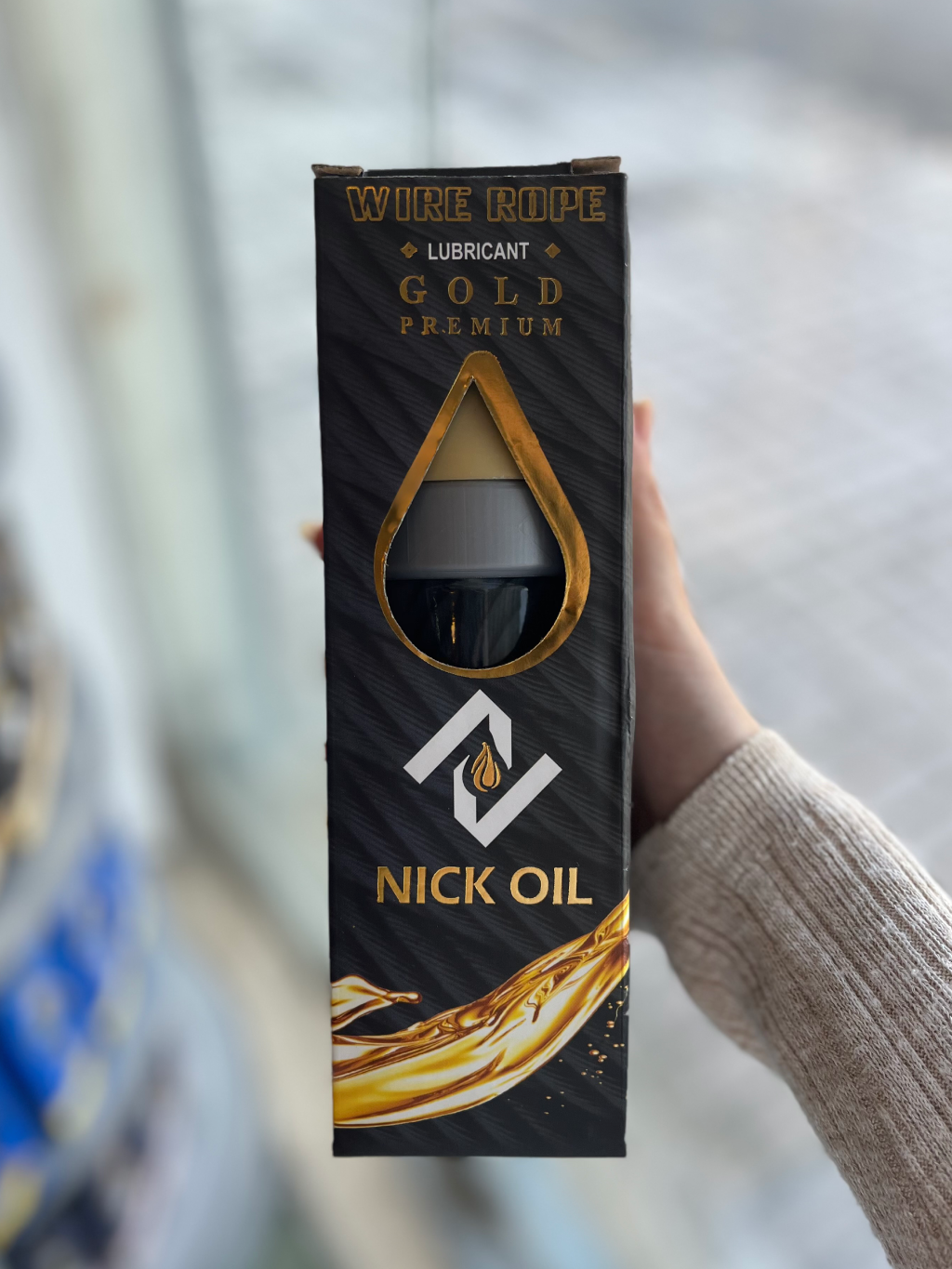 بسته روغن فرچه دار سیم بکسل آسانسور مدل پرمیوم طلایی برند نیک اویل